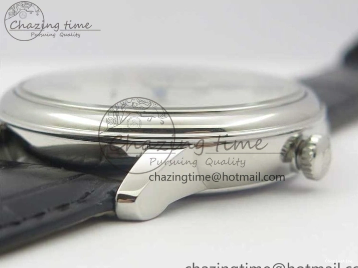 0316 MultiPurpose De Ville Prestige Real PR SS ZF 1:1 Best Edition White Dial Blue Markers on Black Leather Strap MIYOTA 7941